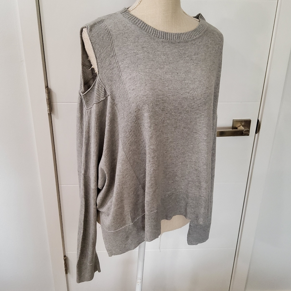 Planet by Lauren Cold One Shoulder Boxy Sweater One Size